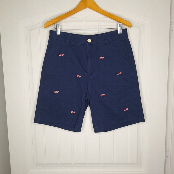 Vineyard Vines Breaker Shorts Men's Size 30 Navy Whale Pattern Preppy - Picture 1 of 4